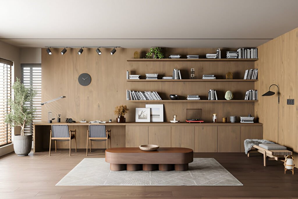 minimalist home office setup